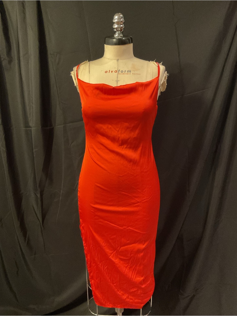 Orange Slip Dress